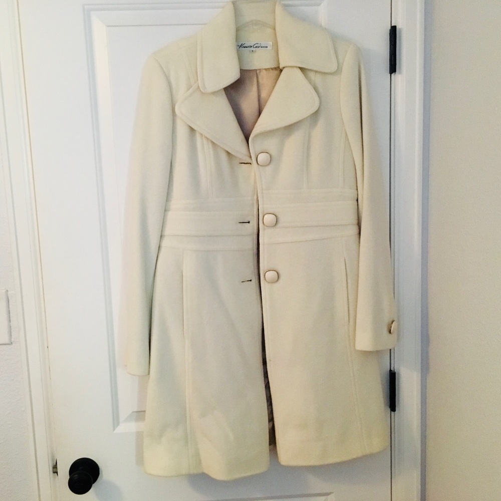 Kenneth Cole Cream Pea Coat